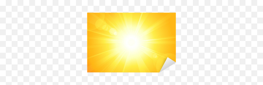 Bright Vector Sun With Lens Flare Sticker U2022 Pixers - We Live To Change Color Gradient Png,Orange Lens Flare Png