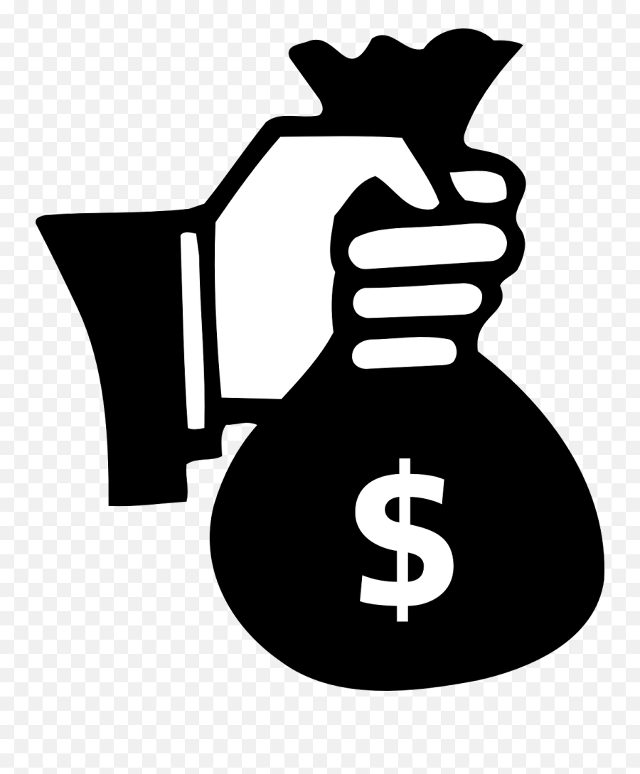 Bank Robbery Money Bag Hand - Free Vector Graphic On Pixabay Money Bag In Hand Icon Png,Bag Icon Png