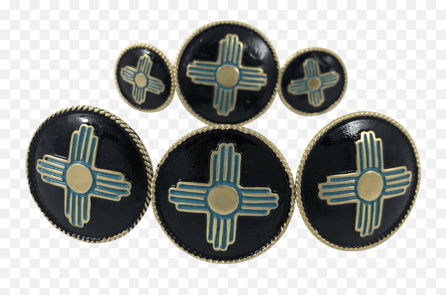 Custom Saddle Conchos Cbconch 124c - Solid Png,Zia Symbol Png