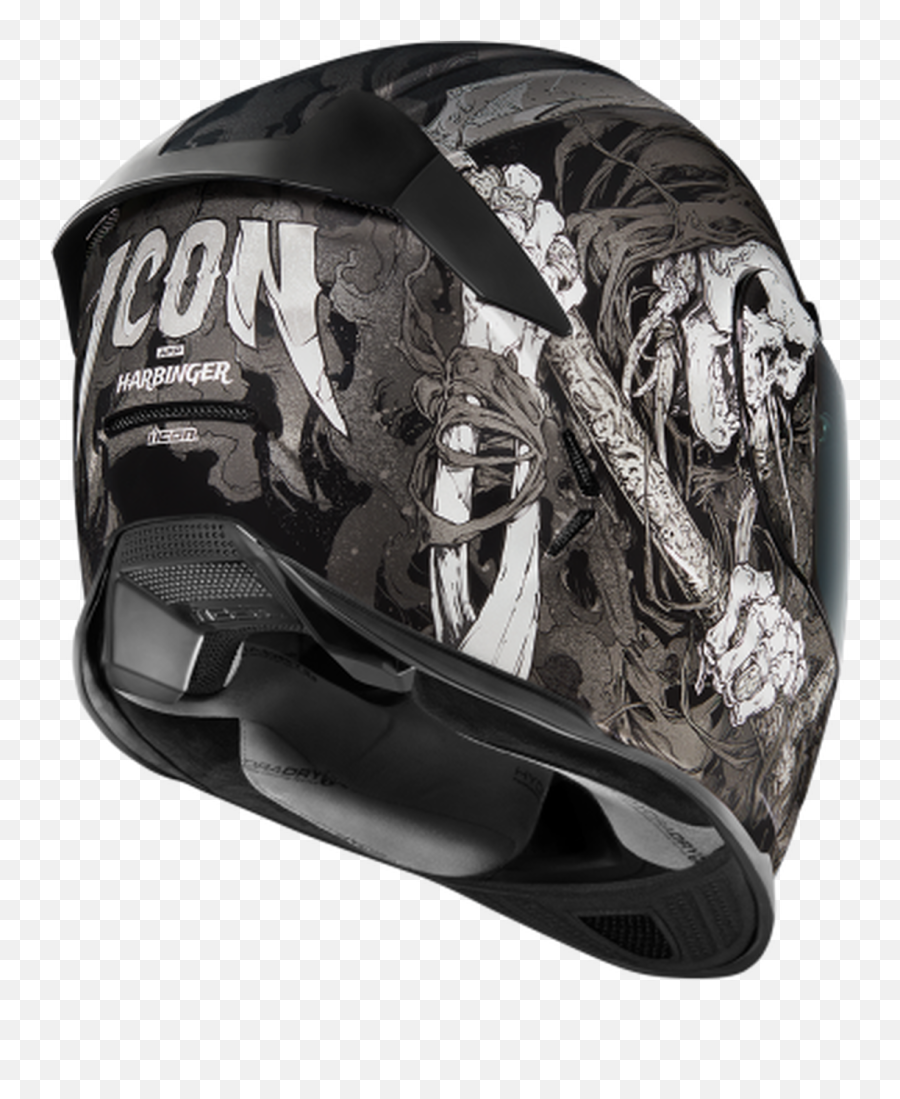 Icon - Casque Moto Avec Motif Png,Icon Airframe Pro Review