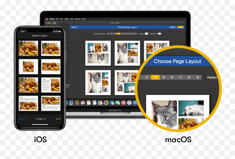 Photo Book App Apple Macos Or Ios Motif - Smart Device Png,Ios 6 Default Icon Layout