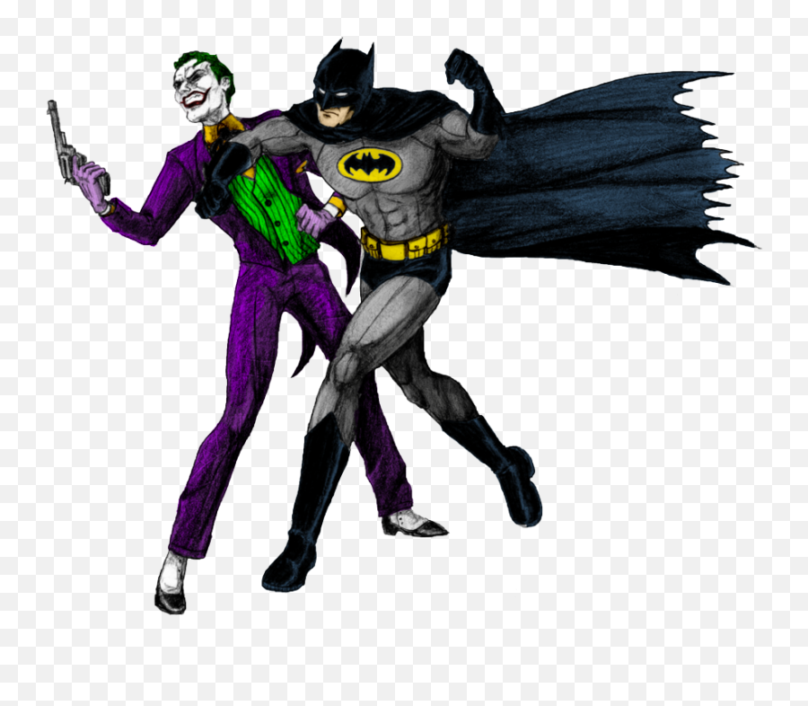 Download Hd Batman Joker Png Image - Cartoon Batman And Joker,The Joker Png
