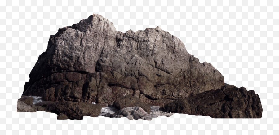 Download Cliff Transparent - Rock Formation Clipart Png Rock In The Sea Png,Rock Clipart Transparent