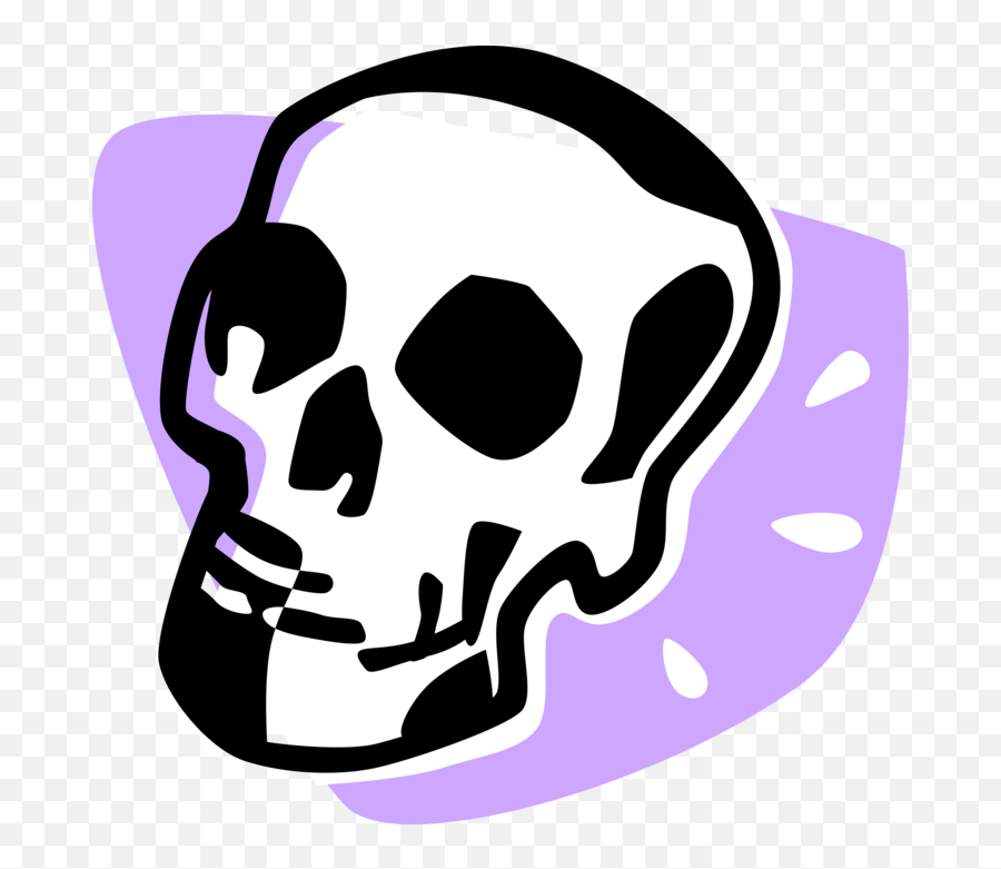 Human Skeleton Skull - Vector Image Dot Png,Purple Skull Icon