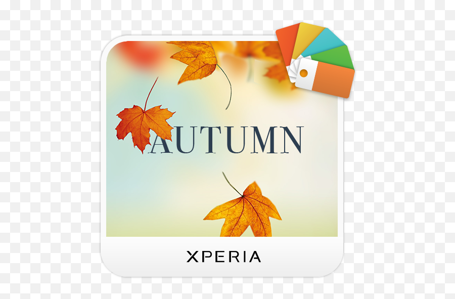 Xperia Autumn Theme Apk Download For Windows - Latest Taken With Xperia Watermark Download Png,Xperia App Drawer Icon