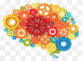 Download Free Brain Vector Colored Gears Hq Icon - Design Intellectual Property png