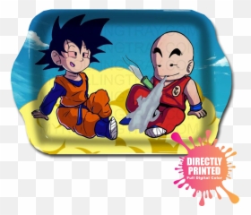 Moodtrays Goten And Krillin Dragon Ball Z Rolling Tray Png