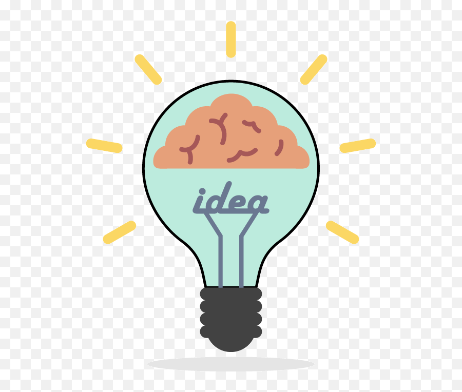 Lightbulb Brain Clipart - Incandescent Light Bulb Png,Brain Clipart Transparent