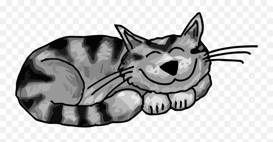 Funny Sleeping Cat Clipart Png U2013 Clipartlycom - My Rules Quotes Cat,Sleeping Png