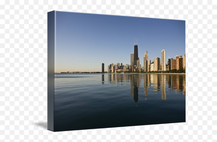 Chicago Skyline Sunrise From North Ave Beach By Joseph Lunetto - Lincoln Park Png,Chicago Skyline Png