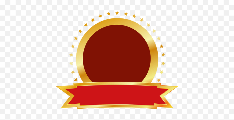 Red Gold Round Badge - Transparent Png U0026 Svg Vector File Round Logo Design Png,Badge Png