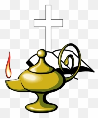 Bible And Cross Clip Art - Lamp Clipart png