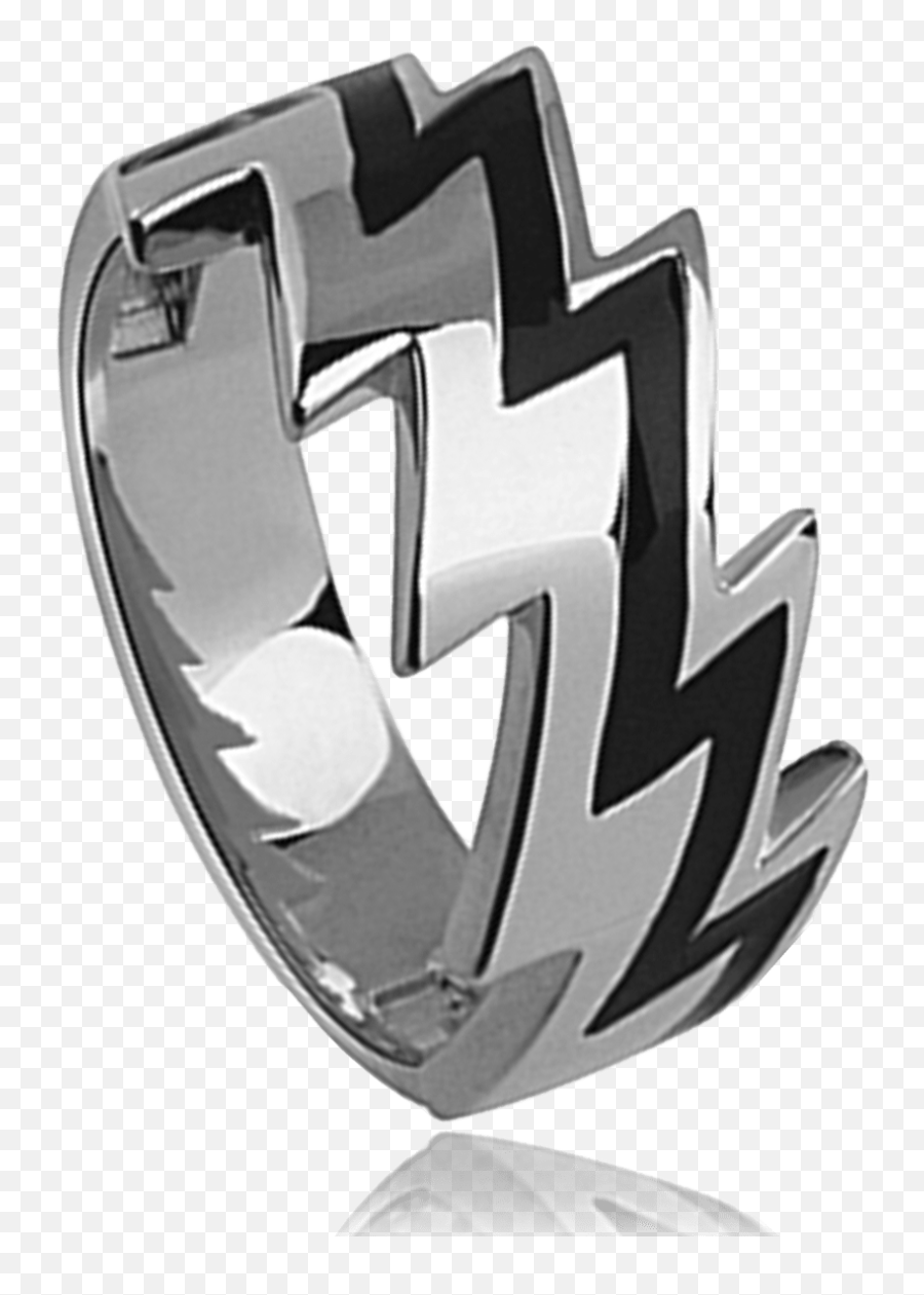 Man Stainless Steel Initia Black Ring - Titanium Ring Png,Man Of Steel Logo Png