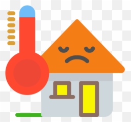 Hot House Home Temperature Angry Emoji Thermometer - Home Temperature Icon png