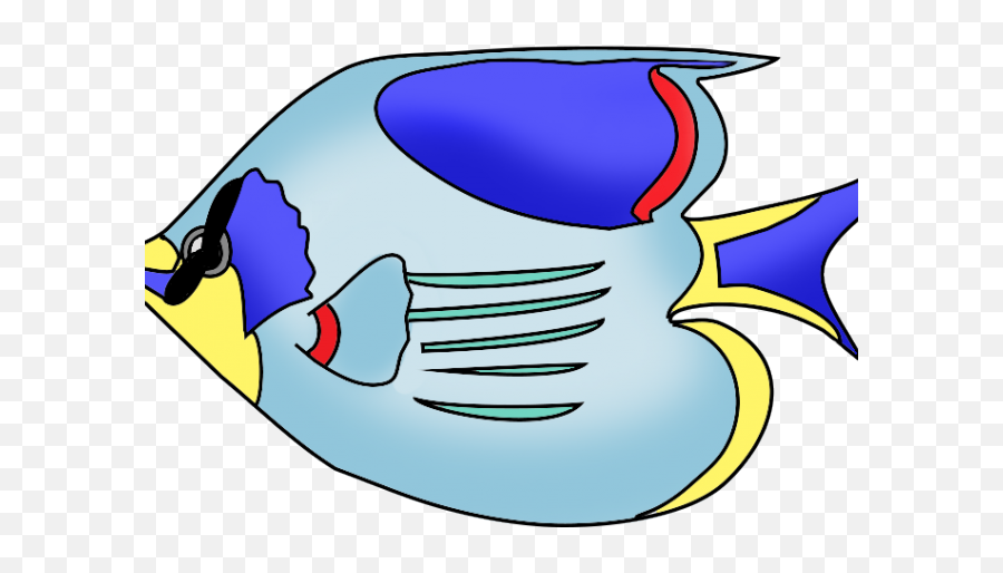 Download Hd Tropical Fish Clipart Fush - Colored Drawings Of Fish Png,Tropical Fish Png
