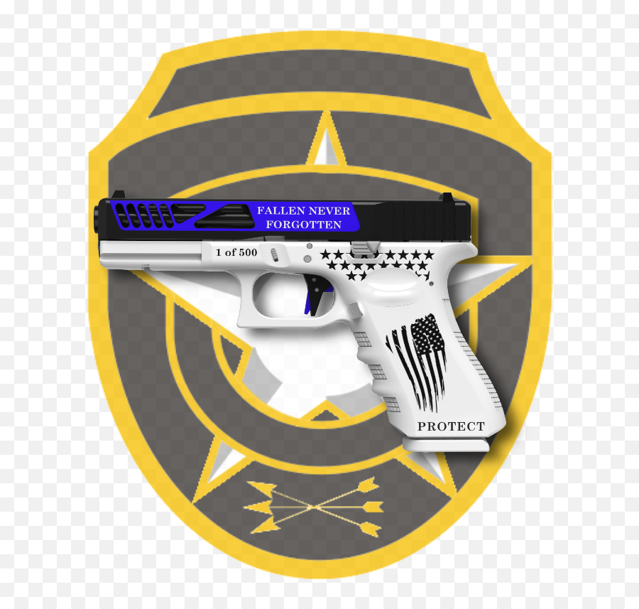 Masp Industries Fallen Series Thin Blue Line Glock 17 - Police Officer Png,Thin Blue Line Png