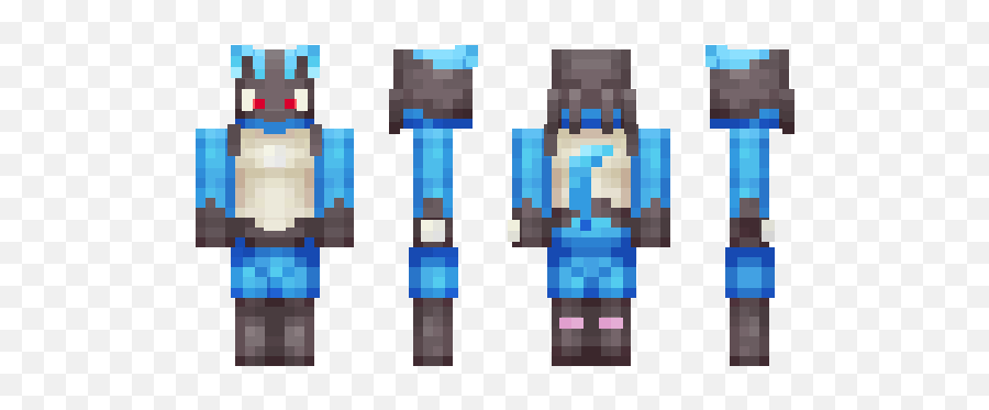 Lucario - Minecraft Skin 64x64 Steve 213 Png,Lucario Png