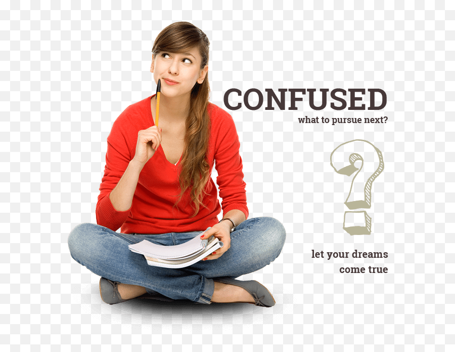 Confusedpng - Find The Right College Ielts And Pte Transparent Thinking Student Png,Confused Png