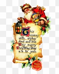 Santa Claus Scrolls Clipart Png