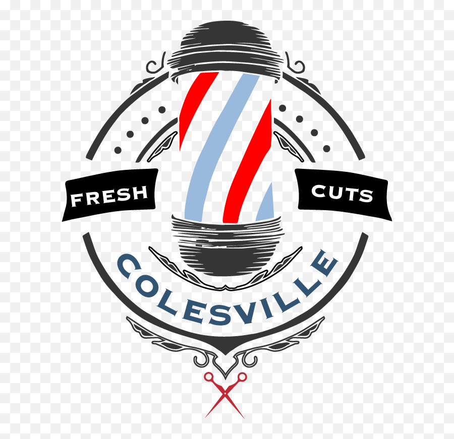Download Hd Colesville Barbershop - Barber Shop Logo Png Barber Shop Logo Design Free,Barbershop Logo