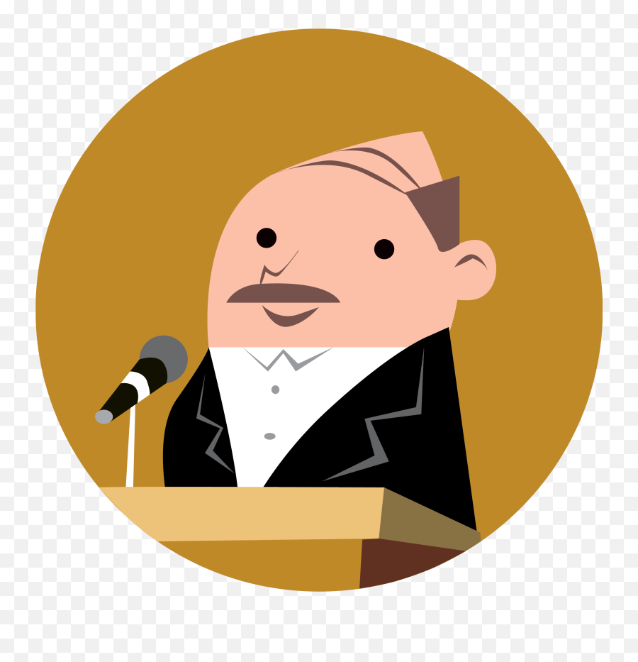 Download Man Giving Speech Clipart Hd - Giving A Speech Cartoon Png,Speech Png