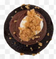 Download Hd Smores Cupcake Small Top View Image - Cupcake Kuchen Png,Smores Png