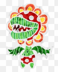 Download Super Mario Sunshine - Digital Art Full Size PNG Floro Piraña Para Colorear