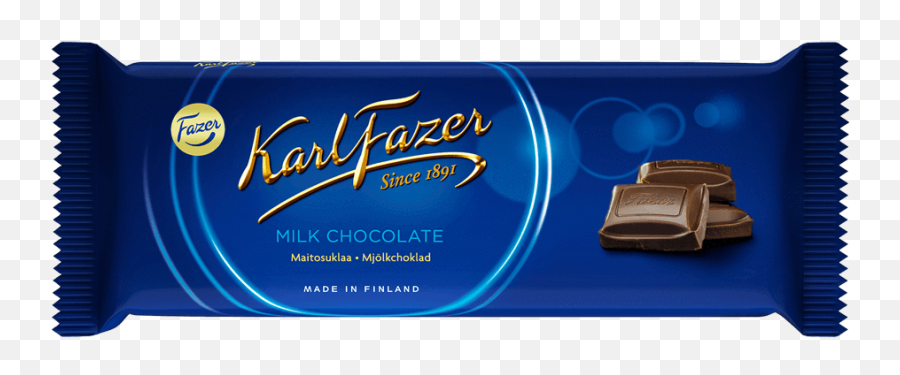 Fazer Blue Milk Chocolate Bar 100g - Fazer Sininen Png,Chocolate Bar Transparent