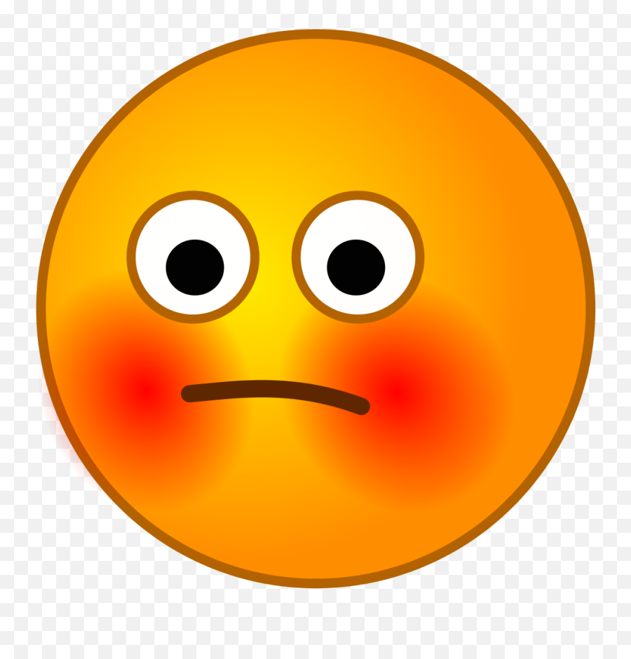 Embarrassed Smiley Png Download - Embarrassed Png,Embarrassed Emoji Transparent