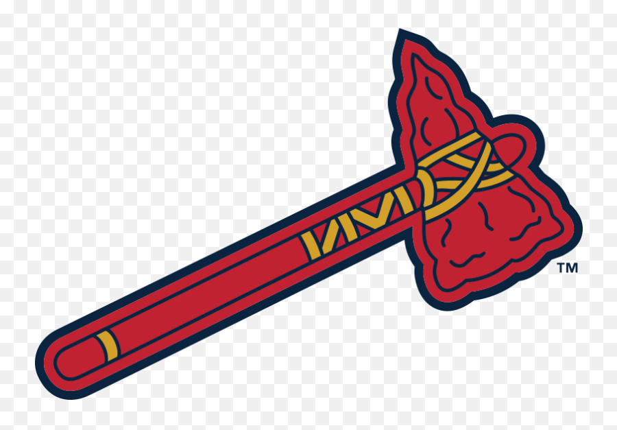 Chief Clipart Tomahawk - Atlanta Braves Axe Logo PNG Image