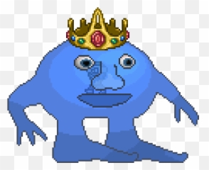 Meme Man Ha Ft Transform I N To Bossf - King Slime Crown Png,Meme Man Transparent