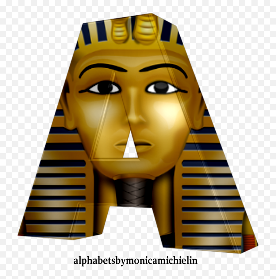 Monica Michielin Alfabetos 4 - Egypt Pharaoh Alphabet Png King Tut Mask,Pharaoh Png