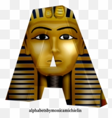 Monica Michielin Alfabetos 4 - Egypt Pharaoh Alphabet Png King Tut Mask,Pharaoh Png