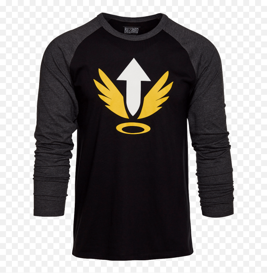 Mercy Wings Png - Overwatch Mercy Raglan Shirt Overwatch Mercy Rez Symbol,Mercy Overwatch Png
