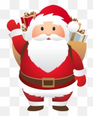 De Navidad - Cute Father Christmas Clipart Png,Feliz Navidad Png