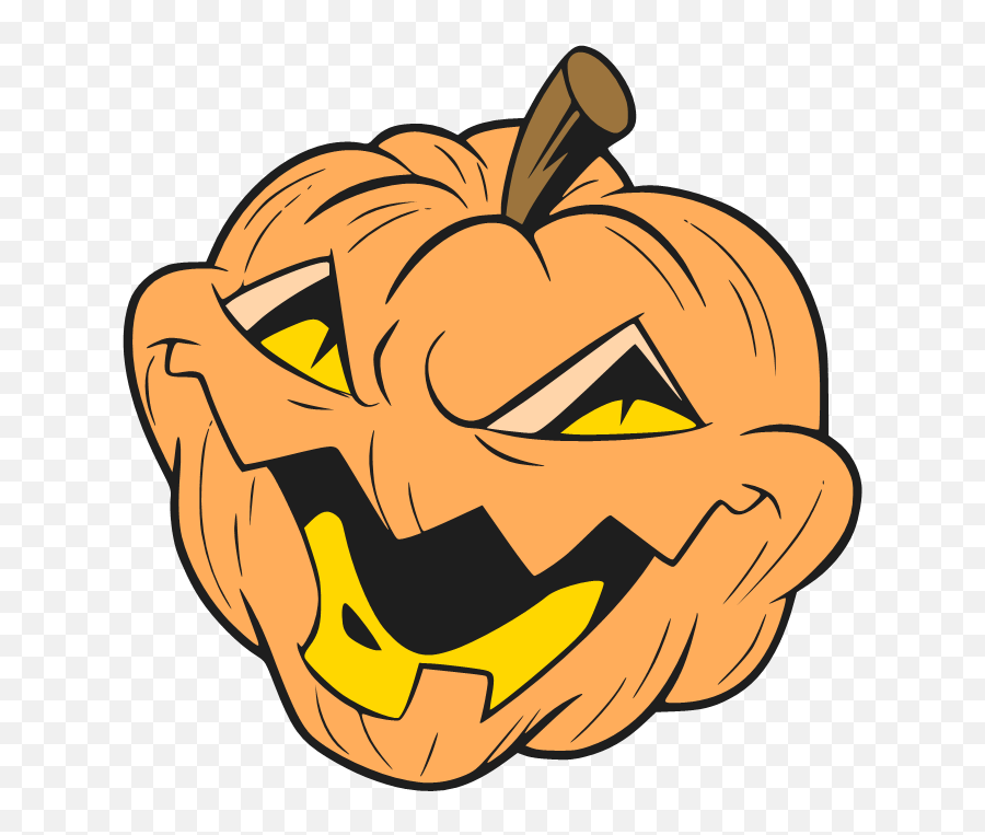 Jack O Lantern Clip Art - Head Jack O Lantern Png,Pumpkin Head Png