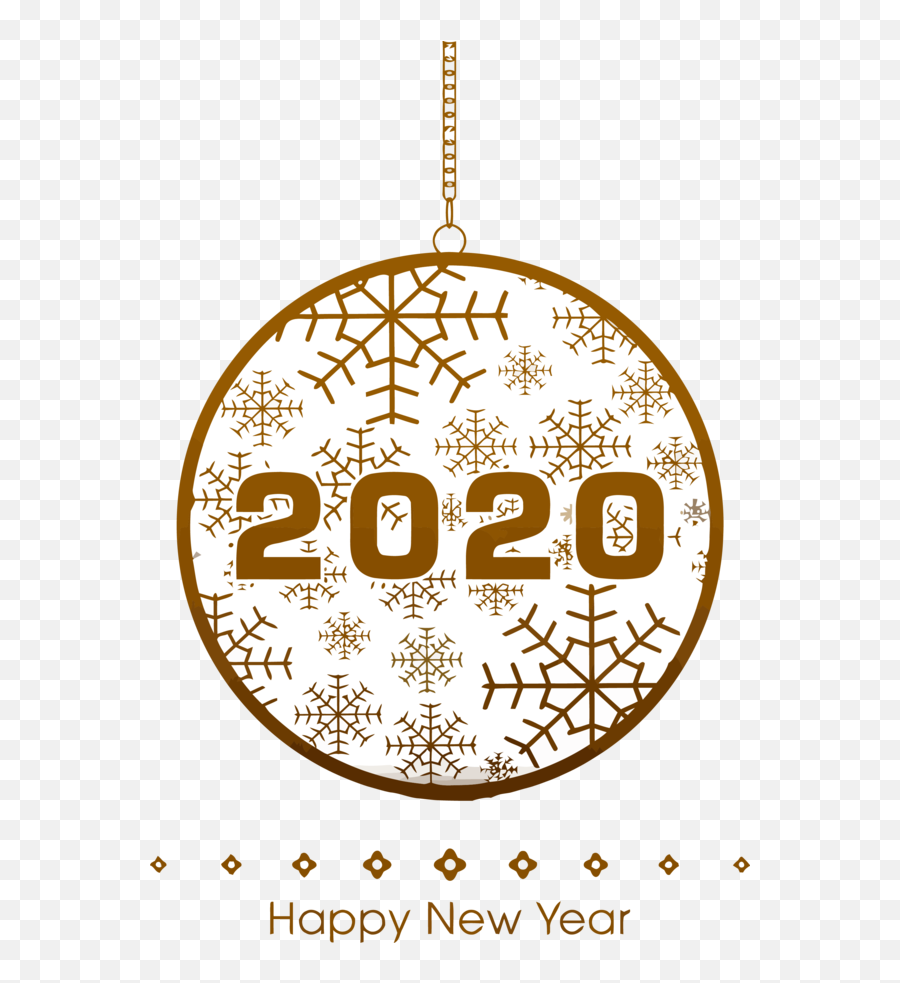 Download New Year 2020 Ornament Font Circle For Happy Colors - Happy New Year 2020 Round Png,Colors Png