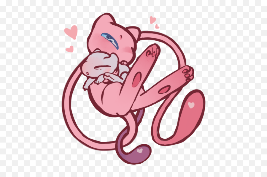 Download Picture Freeuse Stock Dot Clipart Tumblr - Mew And Baby Mewtwo Png,Mew Transparent