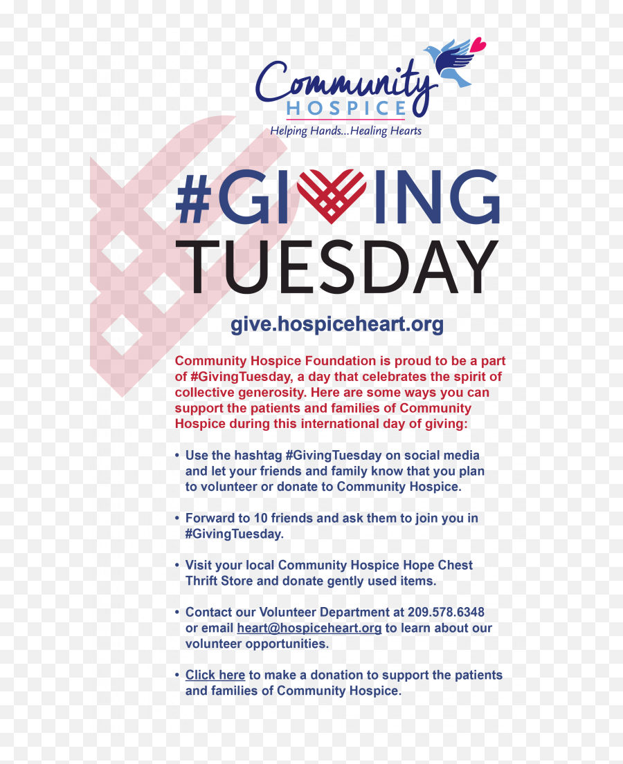 Givingtuesday - Community Hospice Foundation Giving Tuesday Thank You Png,Giving Tuesday Png