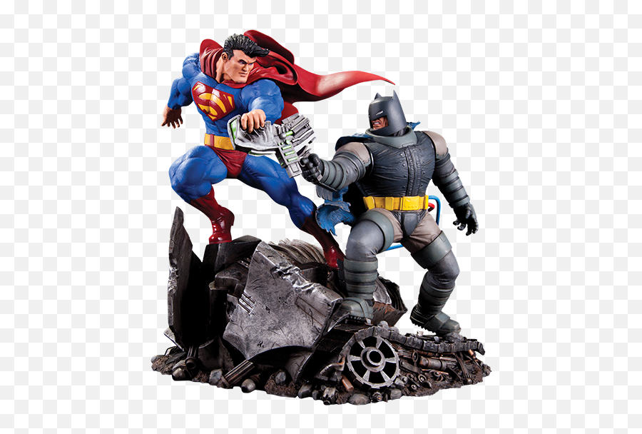 Dc Comics Batman Vs Superman Statue By Collectibles - Batman Vs Superman Statue Png,Batman V Superman Logo Png