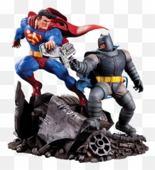 Dc Comics Batman Vs Superman Statue By Collectibles - Vs png