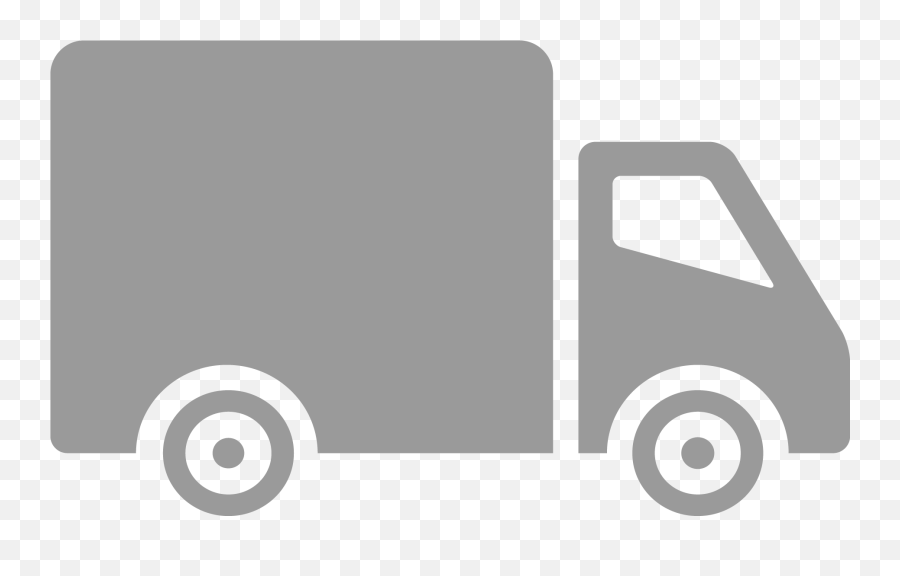 Grey Truck Icon Png Clipart - Lorry Icon,Pickup Truck Icon