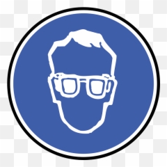 Glasses Face Icon Eye Protection Symbol - Safety Sign Png