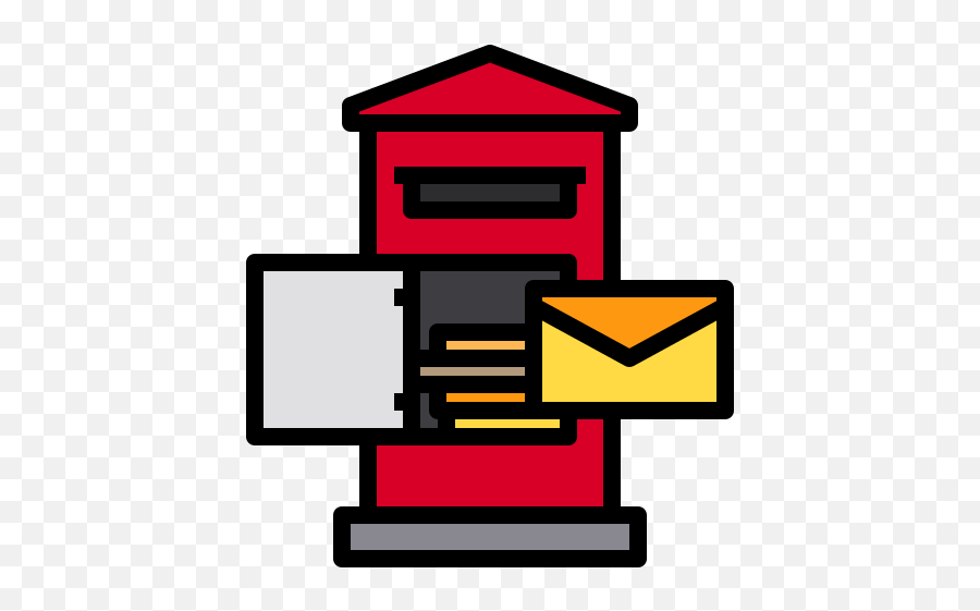 2 586 Free Vector Icons Of Mailbox In - Vertical Png,Red Mailbox Icon