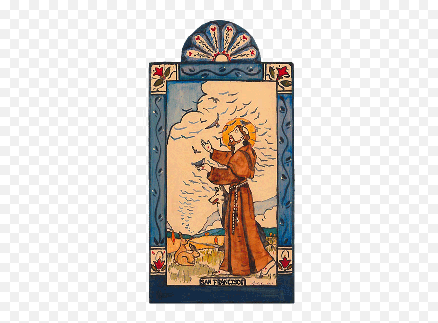 6d San Francisco De Asis - Art Png,St Gertrude Of Nivelles Icon