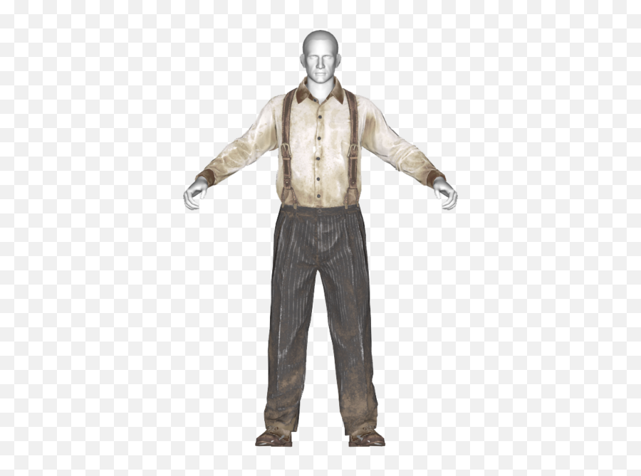 Suspenders And Slacks - The Vault Fallout Wiki Everything Standing Png,Suspenders Png