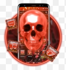 3d Fire Neon Skull Theme Apk 135 - Download latest version Smartphone png