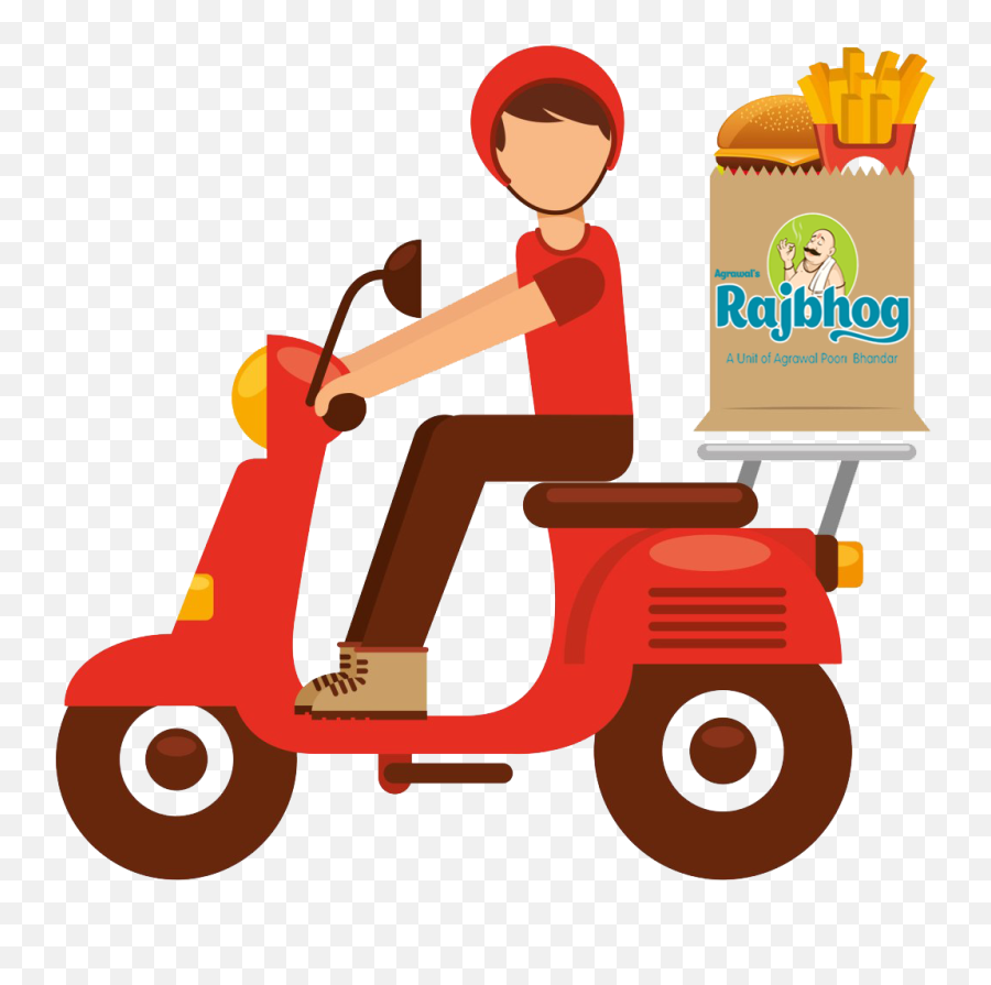 Download Hd Home Delivery - Food Delivery Transparent Png Food Delivery Illustration,Delivery Png