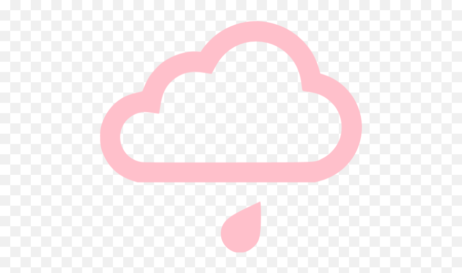 Pink Little Rain Icon - Free Pink Weather Icons Weather Logo White Png,The Weather Network Icon