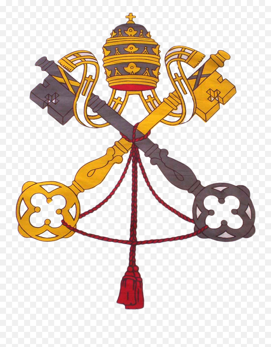 Emblem Of The Vatican City - Papal Coat Of Arms Png,Pope Png